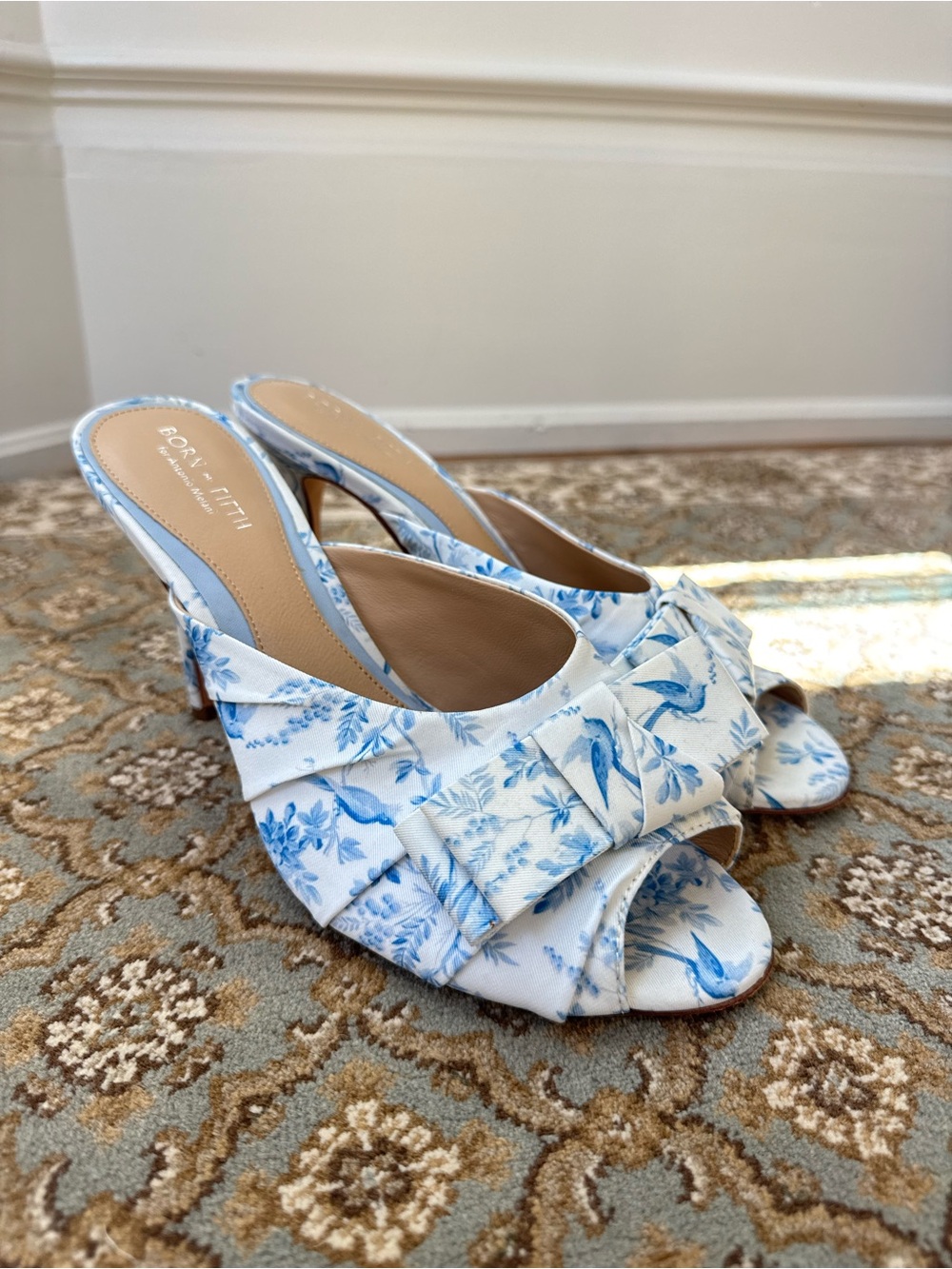 Antonio Melani x Born on Fifth Arden Floral Bow Dress Sandals.